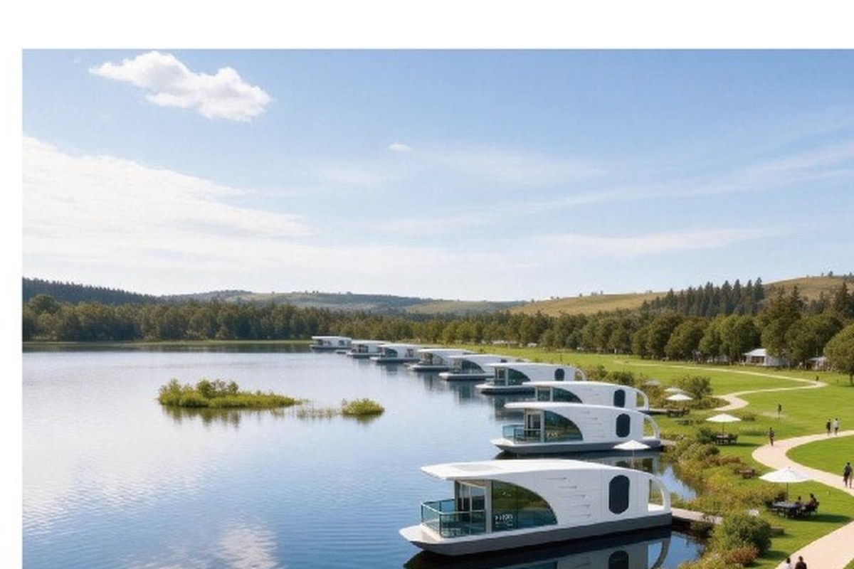 Designhäuser – SAMIDAN MARINA FH60 – Hausboot am See 8,5 m